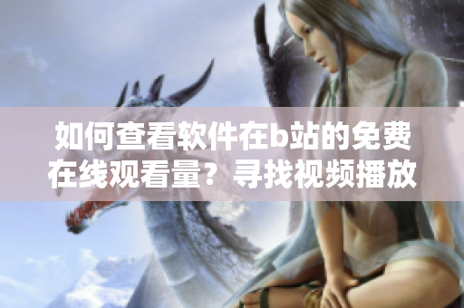 如何查看軟件在b站的免費在線觀看量？尋找視頻播放數(shù)據(jù)的方法