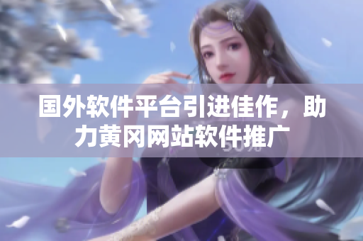 國外軟件平臺引進佳作，助力黃岡網(wǎng)站軟件推廣