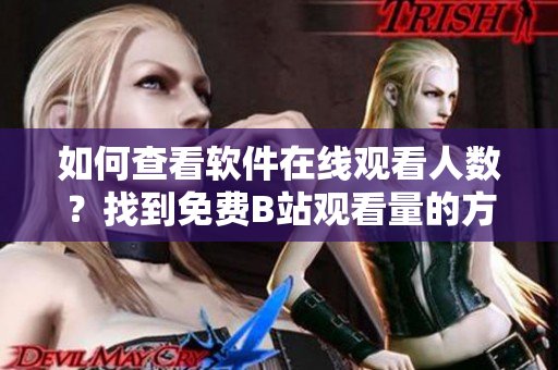 如何查看軟件在線觀看人數(shù)？找到免費B站觀看量的方法