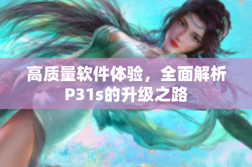 高質(zhì)量軟件體驗(yàn)，全面解析P31s的升級之路