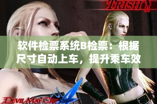 軟件檢票系統(tǒng)B檢票：根據(jù)尺寸自動上車，提升乘車效率