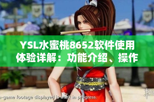 YSL水蜜桃8652軟件使用體驗詳解：功能介紹、操作方法及實測評價