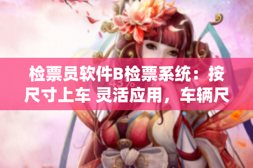 檢票員軟件B檢票系統(tǒng)：按尺寸上車(chē) 靈活應(yīng)用，車(chē)輛尺寸智能檢票