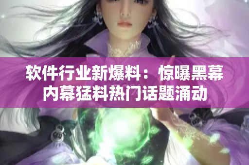 軟件行業(yè)新爆料：驚曝黑幕內幕猛料熱門話題涌動