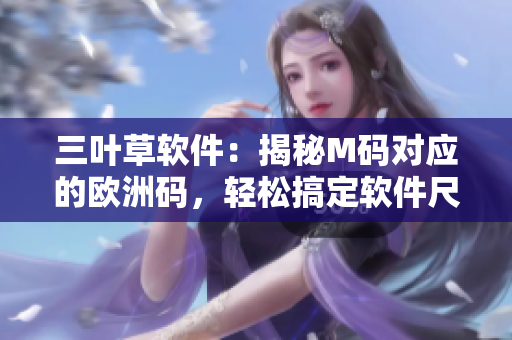 三葉草軟件：揭秘M碼對應的歐洲碼，輕松搞定軟件尺碼疑惑