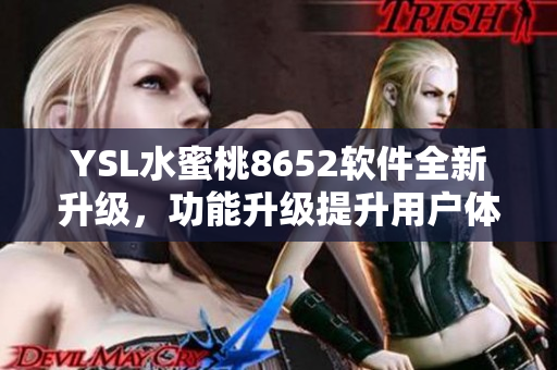 YSL水蜜桃8652軟件全新升級，功能升級提升用戶體驗