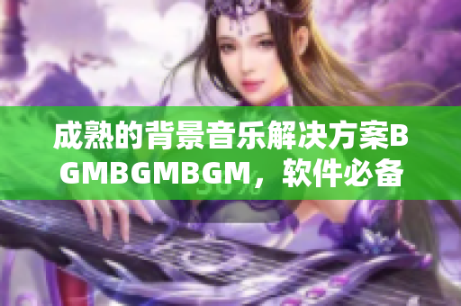 成熟的背景音樂解決方案BGMBGMBGM，軟件必備音樂庫