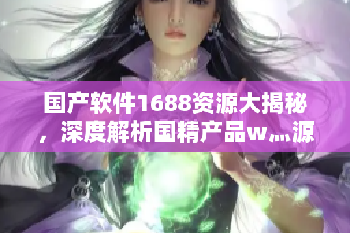 國產(chǎn)軟件1688資源大揭秘，深度解析國精產(chǎn)品w灬源碼