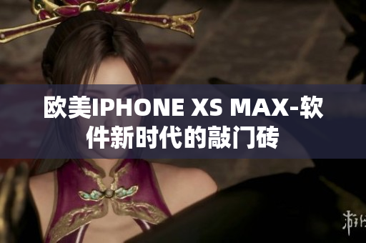 歐美IPHONE XS MAX-軟件新時(shí)代的敲門磚
