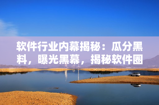 軟件行業(yè)內(nèi)幕揭秘：瓜分黑料，曝光黑幕，揭秘軟件圈內(nèi)獨(dú)家隱秘