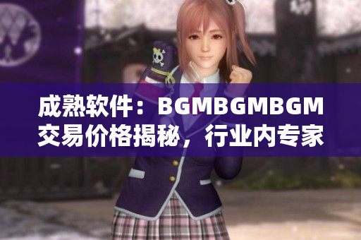 成熟軟件：BGMBGMBGM交易價(jià)格揭秘，行業(yè)內(nèi)專家解讀利潤模式