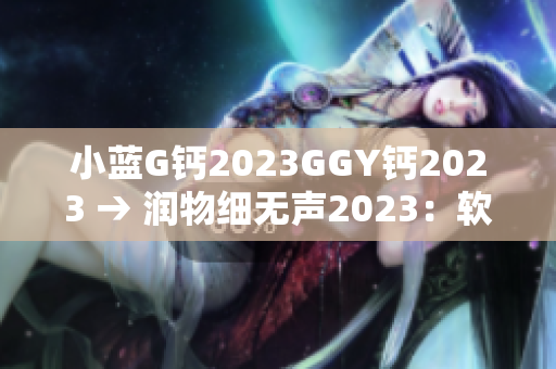 小藍(lán)G鈣2023GGY鈣2023 → 潤物細(xì)無聲2023：軟件界的新征程