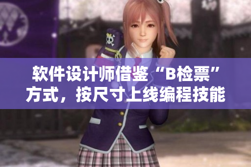 軟件設(shè)計(jì)師借鑒“B檢票”方式，按尺寸上線編程技能