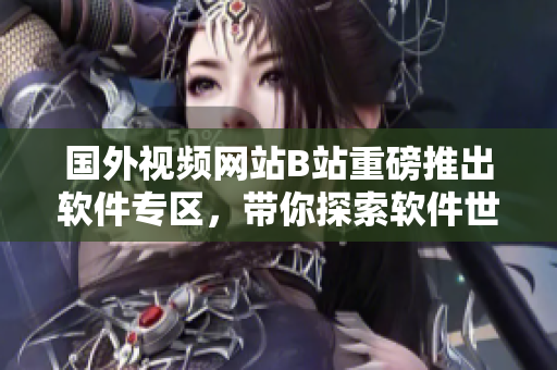 國(guó)外視頻網(wǎng)站B站重磅推出軟件專(zhuān)區(qū)，帶你探索軟件世界