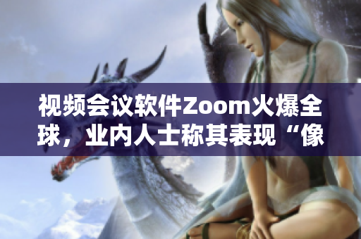 視頻會議軟件Zoom火爆全球，業(yè)內(nèi)人士稱其表現(xiàn)“像動物Zoom”