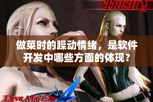 做菜時的躁動情緒，是軟件開發(fā)中哪些方面的體現(xiàn)？