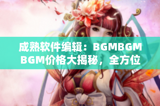 成熟軟件編輯：BGMBGMBGM價格大揭秘，全方位解析軟件處理交易利潤