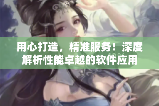 用心打造，精準(zhǔn)服務(wù)！深度解析性能卓越的軟件應(yīng)用