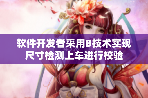 軟件開(kāi)發(fā)者采用B技術(shù)實(shí)現(xiàn)尺寸檢測(cè)上車(chē)進(jìn)行校驗(yàn)