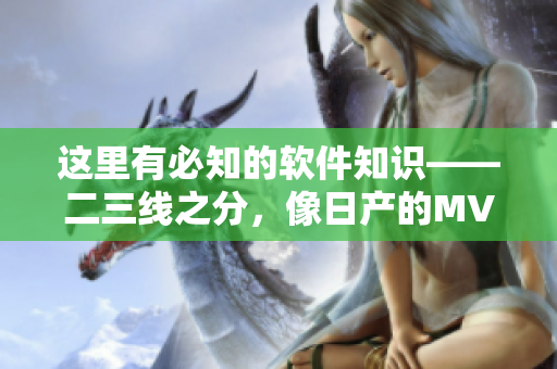這里有必知的軟件知識(shí)——二三線之分，像日產(chǎn)的MV一樣精美！