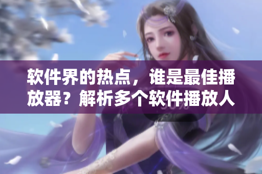 軟件界的熱點(diǎn)，誰是最佳播放器？解析多個(gè)軟件播放人數(shù)的優(yōu)缺點(diǎn)