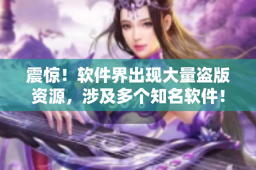 震驚！軟件界出現(xiàn)大量盜版資源，涉及多個(gè)知名軟件！