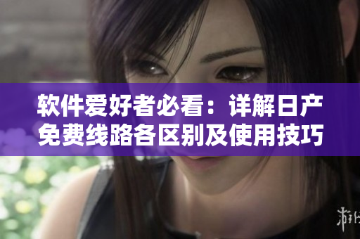 軟件愛(ài)好者必看：詳解日產(chǎn)免費(fèi)線路各區(qū)別及使用技巧