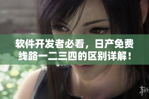 軟件開發(fā)者必看，日產(chǎn)免費(fèi)線路一二三四的區(qū)別詳解！
