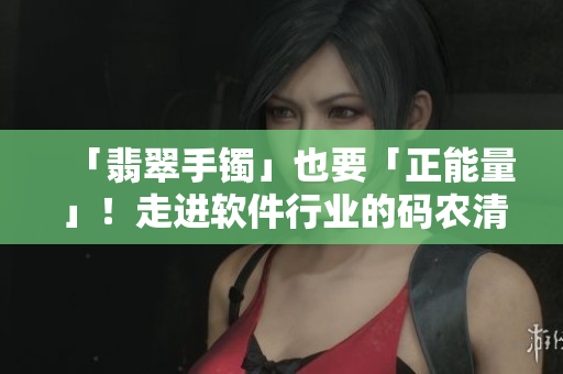 「翡翠手鐲」也要「正能量」！走進(jìn)軟件行業(yè)的碼農(nóng)清流之路
