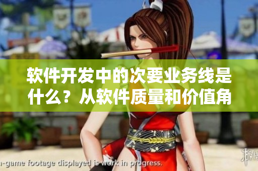 軟件開發(fā)中的次要業(yè)務(wù)線是什么？從軟件質(zhì)量和價值角度出發(fā)進(jìn)行剖析
