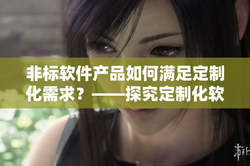 非標(biāo)軟件產(chǎn)品如何滿足定制化需求？——探究定制化軟件開發(fā)與落地實(shí)踐