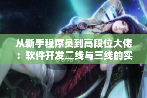 從新手程序員到高段位大佬：軟件開發(fā)二線與三線的實(shí)際意義及應(yīng)用指南