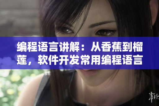 編程語(yǔ)言講解：從香蕉到榴蓮，軟件開發(fā)常用編程語(yǔ)言解析