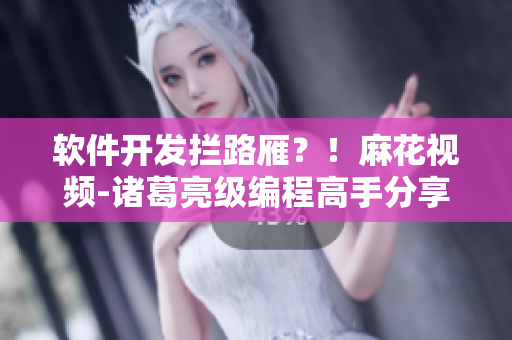 軟件開發(fā)攔路雁？！麻花視頻-諸葛亮級編程高手分享必修電視劇