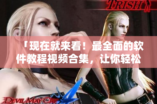 「現(xiàn)在就來看！最全面的軟件教程視頻合集，讓你輕松掌握軟件技巧」