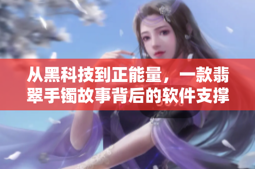從黑科技到正能量，一款翡翠手鐲故事背后的軟件支撐