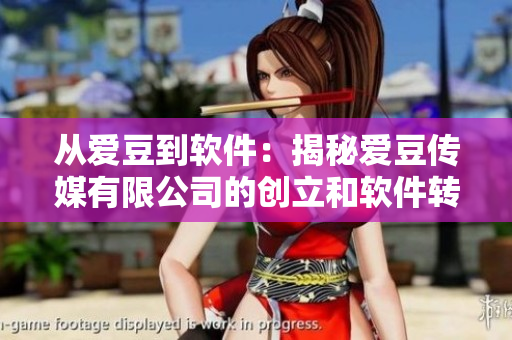 從愛豆到軟件：揭秘愛豆傳媒有限公司的創(chuàng)立和軟件轉型之路