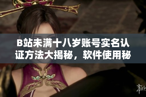 B站未滿十八歲賬號(hào)實(shí)名認(rèn)證方法大揭秘，軟件使用秘訣一網(wǎng)打盡