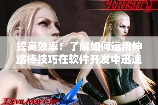 提高效率！了解如何運(yùn)用伸縮棒技巧在軟件開發(fā)中迅速解決問題