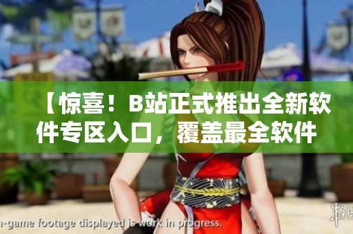 【驚喜！B站正式推出全新軟件專(zhuān)區(qū)入口，覆蓋最全軟件資源】