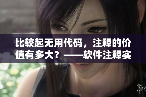 比較起無用代碼，注釋的價值有多大？——軟件注釋實用價值深度解析