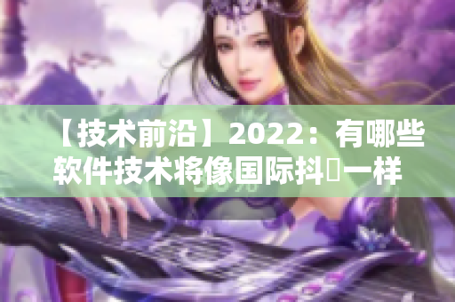 【技術(shù)前沿】2022：有哪些軟件技術(shù)將像國際抖抈一樣走向全球化？